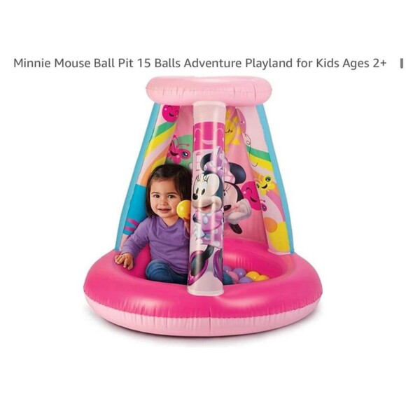 Minnie Mouse Ball Pit 15 Balls Adventure Playland for Kids Ages 2+ - Picture 1 of 1